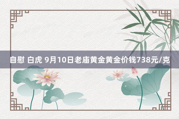 自慰 白虎 9月10日老庙黄金黄金价钱738元/克