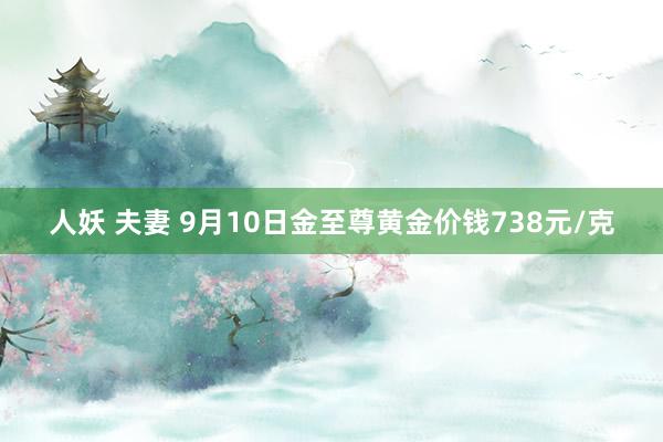 人妖 夫妻 9月10日金至尊黄金价钱738元/克