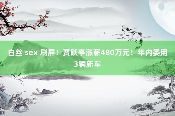 白丝 sex 刷屏！贾跃亭涨薪480万元！年内委用3辆新车