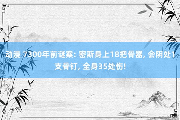 动漫 7300年前谜案: 密斯身上18把骨器， 会阴处1支骨钉， 全身35处伤!