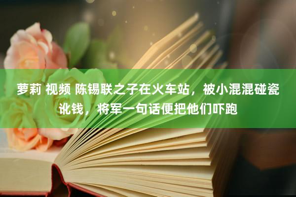 萝莉 视频 陈锡联之子在火车站，被小混混碰瓷讹钱，将军一句话便把他们吓跑