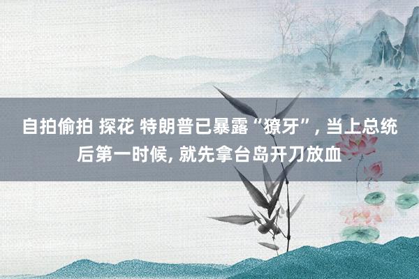 自拍偷拍 探花 特朗普已暴露“獠牙”， 当上总统后第一时候， 就先拿台岛开刀放血