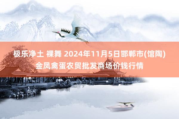 极乐净土 裸舞 2024年11月5日邯郸市(馆陶)金凤禽蛋农贸批发商场价钱行情