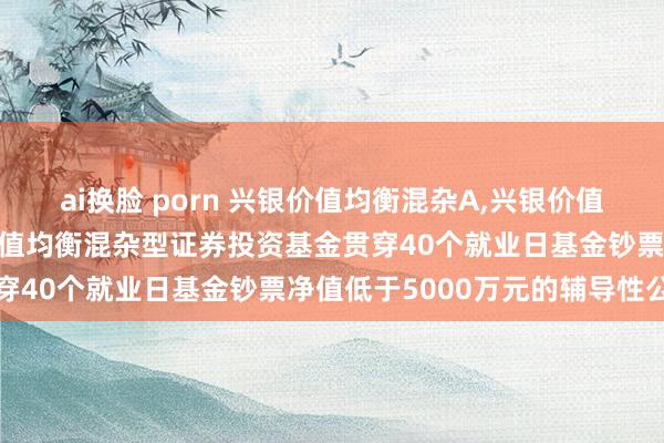 ai换脸 porn 兴银价值均衡混杂A，兴银价值均衡混杂C: 对于兴银价值均衡混杂型证券投资基金贯穿40个就业日基金钞票净值低于5000万元的辅导性公告