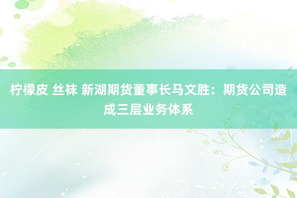 柠檬皮 丝袜 新湖期货董事长马文胜：期货公司造成三层业务体系