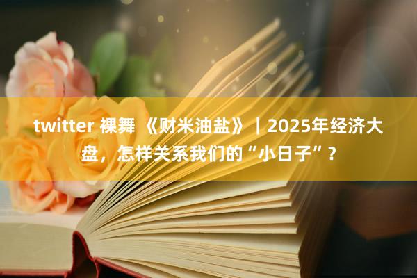 twitter 裸舞 《财米油盐》｜2025年经济大盘，怎样关系我们的“小日子”？