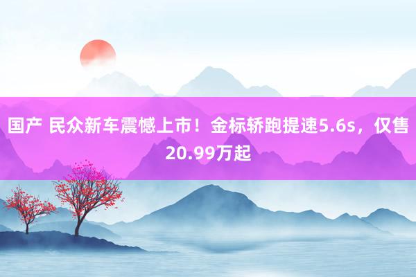 国产 民众新车震憾上市！金标轿跑提速5.6s，仅售20.99万起